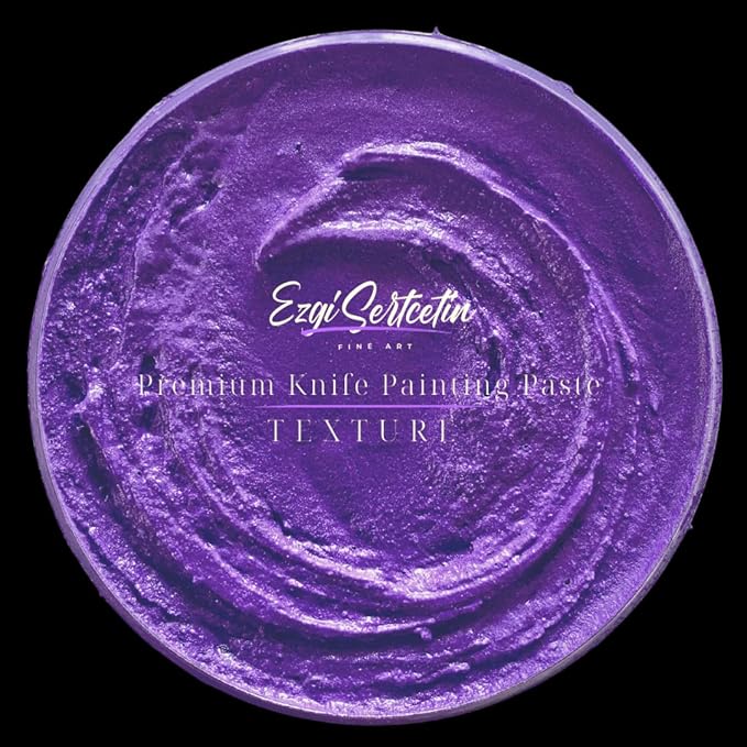 Premium Palette Knife Painting Paste|Texture Paste|Authentic Bright Colors|Ready to Use|Easy to Apply| 6oz (Améthyste)