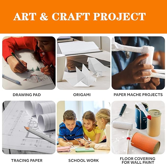 8.5"x11" Sketching Drawing Paper for Kids Toddlers Art Craft Supplies, White Paper for Coloring Doodle 100 Sheets