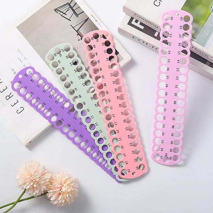 6 pcs Embroidery Floss Organizer,6 Color Plastic Floss Bobbin, Cross Stitch Thread Holder Storage Tool,Floss Organizer Embroidery Shelf (Multicolor)