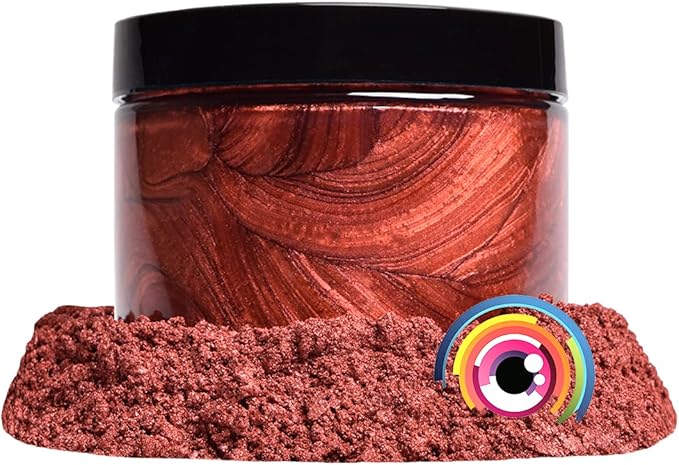 Eye Candy Pigments Premium Copper Mica Powder - Shinba Copper (25gr) - for Epoxy, Resin, Soap, Paint, Woodworking, Acrylic Pouring, Bath Bombs, Fishing Lures - DIY Arts and Crafts Additive