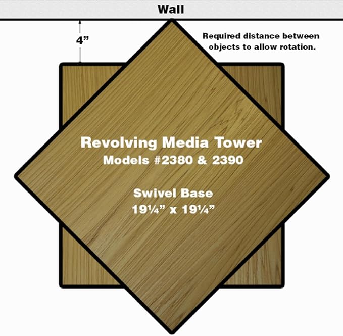 Venture Horizon Revolving Media Tower 1000 White