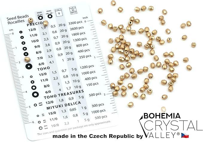 0.88oz (Approx. 500 Beads) Mix of Faceted Fire Polished Pressed Czech Glass Beads, Sparkling Shiny Mix BCV