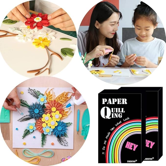 Paper Quilling Strips with 26 Colors 2080 Strips Quilling Tools and Supplies