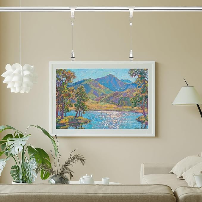 uxcell 2Pcs Picture Hanging Wire Kit, 0.5 m x 1.5 mm Heavy Duty Picture Hangers Adjustable Wire Rope with S-Hooks and Loop, Load 35kg/77.1 lbs for Hanging Mirrors Light Lamp Artwork