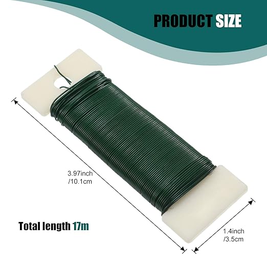 6 Rolls 112 Yards Floral Flexible Paddle Wire Floral Bind Wire for Crafts, Christmas Garland and Flower Arrangements DIY Craft, Christmas Holiday Decoration(Green Red Silver Gold Black Rose Gold)