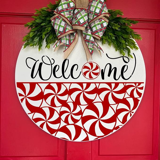 Christmas Stencils for Painting on Wood 12” Christmas Stencils for Crafts Reusable Holiday Doormat Stencil for Porch Hanger Fabrics Decor