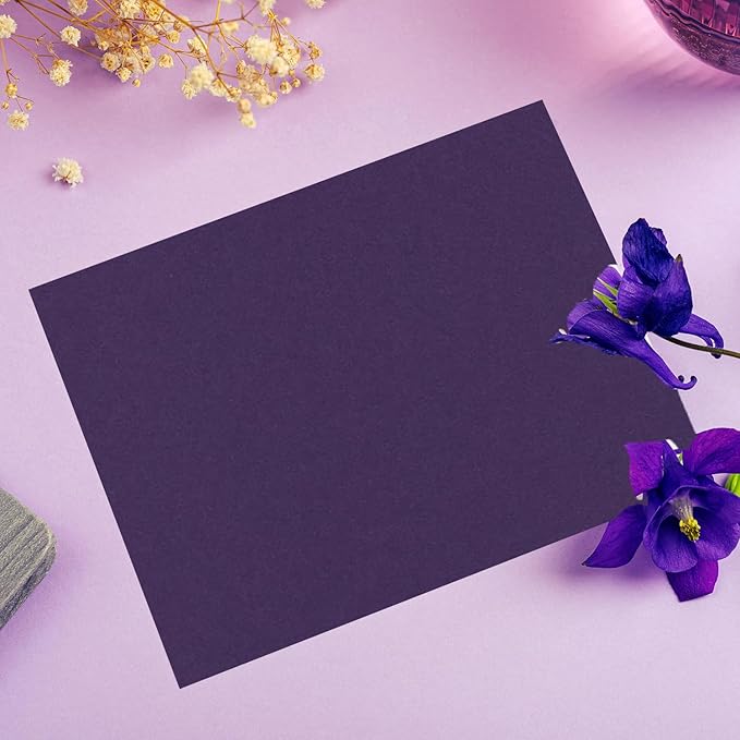 PA Paper Accents Stash Builder Cardstock 8.5" x 11" Royal Iris, 65lb colored cardstock paper for card making, scrapbooking, printing, quilling and crafts, 25 piece pack