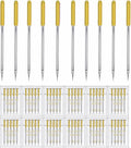 HONEYSEW 60 Pieces Sewing Machine Needles Universal Regular Point Machine Needles for Home Sewing Machine Compatible with Singer, Brother and Old Sewing Machine (Yellow Size, 18-60PCS)