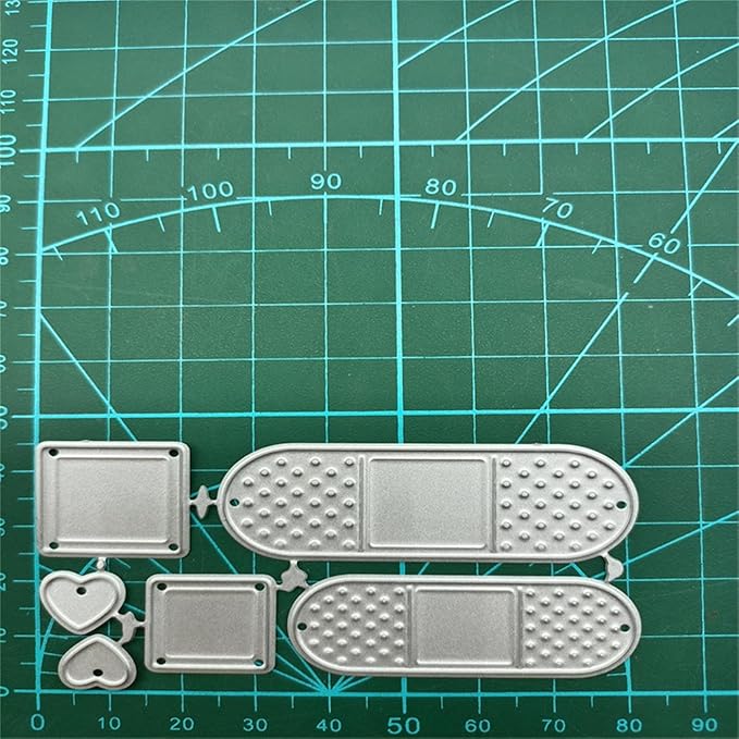Cutting Dies Metal Stencils Scrapbooking Tools Flowers Lace Frame DIY Embossing Template for Paper Card Making Album Arts Crafts Supplies (Band Aid-8.2x4.6cm)