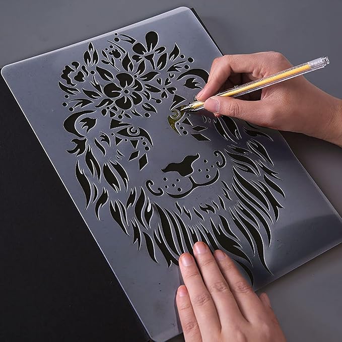 15 Pack 6 Mil Blank Stencil Sheets 12 x 24 inch Mylar Sheet Clear PET Blank Stencil Making Sheet Blank Mylar Templates for DIY Art Craft, Cricut, Silhouette, Vinyl Cutting