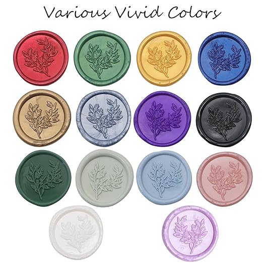 52pcs Lilac Purple Wax Sealing Sticks, Andotopee Glue Gun Wax Seal Sticks for Wax Seal Stamp, Premium Sealing Wax for Envelope Seal Wedding Invitation Craft Adhesive, Great Gift Ideas (Mini Size)