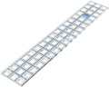 TrueCut Rectangle 3" x 18" Quilting Ruler with Track and Guide for Straight Cuts - Innovative Quilting and Sewing Ruler for Accurate Fabric Cuts with 1/8th Measurements
