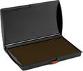 Large Premium Brown Ink Stamp Pad - 3" by 6" - Quality Felt Pad