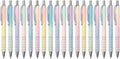 Gel Pens Fine Point 0.7mm Black Ink Gel Pen Retractable Cute Pens for Smooth Writing School Office Supplies, Pack of 18