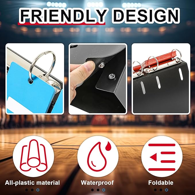 Yeaqee Portable Score Keeper with Storage Bag Flip Basketball Scoreboard Tabletop Scoreboard Flipper for Indoor Outdoor Sports Match P. E Classroom Activities Game