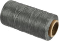 MECCANIXITY Waxed Thread,197 Yard 1mm 210D Flat Wax Thread Polyester Waxed String for Leather Sewing Hand Weaving Book Binding Home Decoration,Light Gray