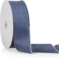 2" X 20 Yards Dusty Blue Velvet Ribbon for Christmas Tree Wreath Decoration Handmade Crafts Ornaments Gift Wrapping & Bow Making