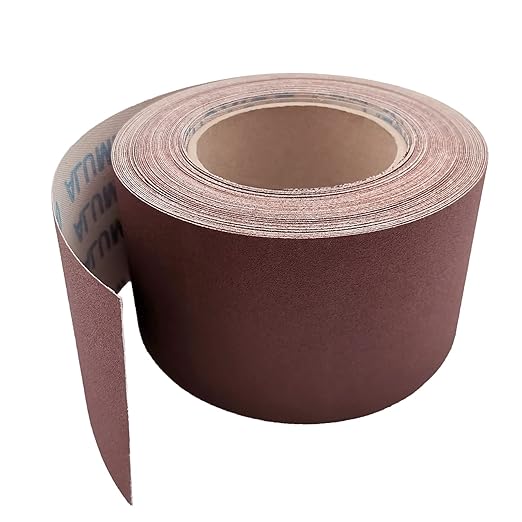 600 Grit Sandpaper Roll, 3 Inch x 49 Feet Emery Cloth Roll Aluminum Oxide Abrasive Paper Roll Continuous Sandpaper for Metalworking, Woodworker, Furniture Repair, Sanding Automotive Plumbing