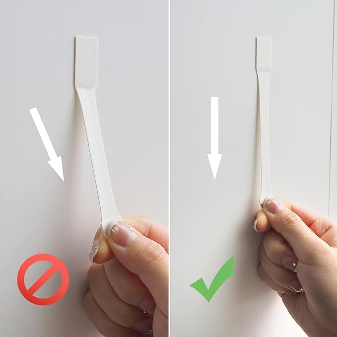 Universal Frame Hanger, Jumbo, 6 Plastic Picture Hangers, 16 Large Removable Adhesive Strips, Damage Free Picture Hanging Hooks Heavy Duty, No Nails Picture Hooks