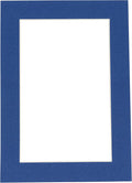 Poster Palooza 8.5x11 Mat Bevel Cut for 7x9 Photos - Acid Free Bottle Blue Precut Matboard - For Pictures, Photos, Framing - 4-ply Thickness