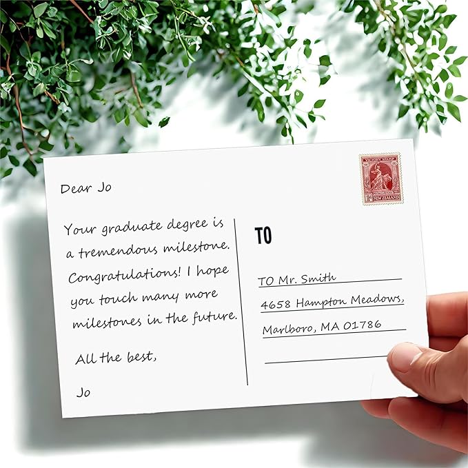 4x6 Blank Postcards for Mailing, White Cardstock Paper, Thick Cardstock, Ideal for Greeting Cards, Thank You, Invitations & DIY Projects