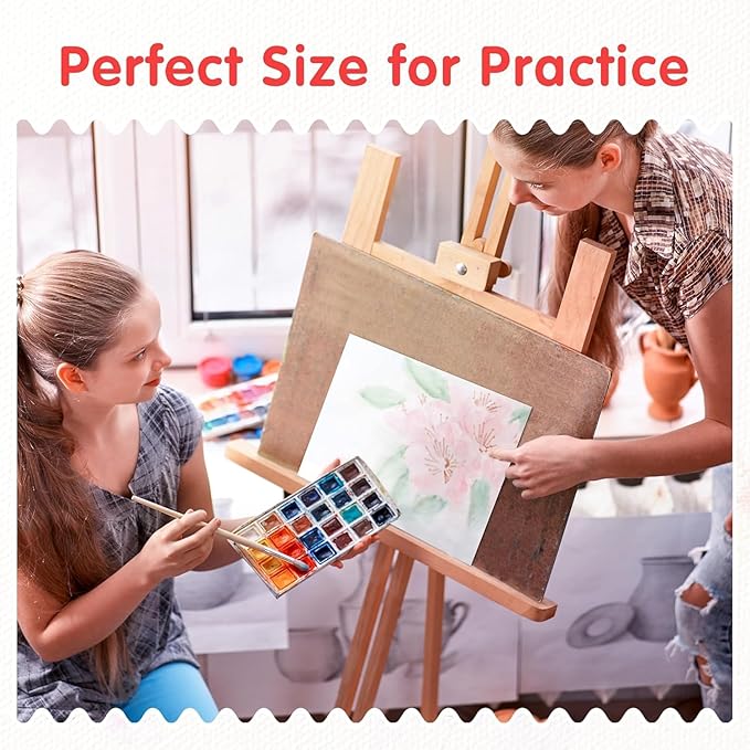FIXSMITH Canvas Boards for Painting 10x10 Inch, Super Value 24 Pack Paint Canvases, White Blank Canvas Panels, 100% Cotton Primed Canvas for Painting, Painting Art Supplies