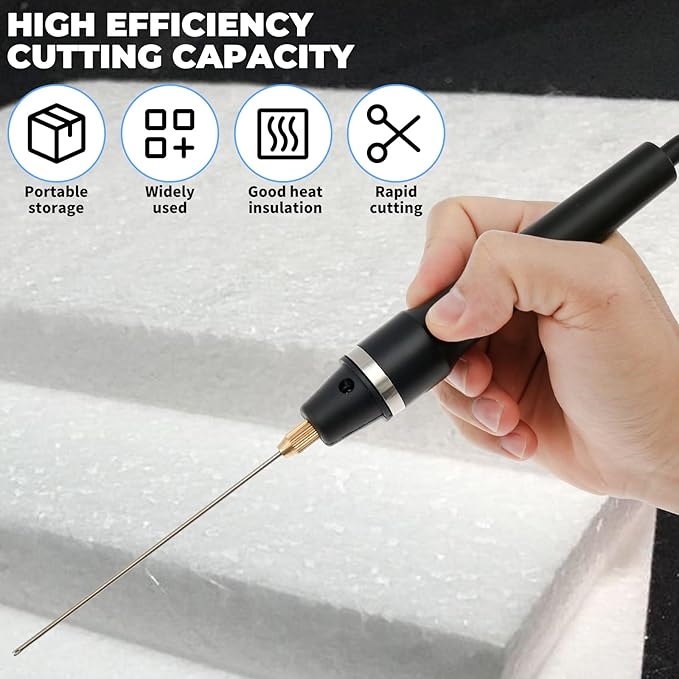 3-in-1Hot Wire Foam Cutter, Foam Cutter Tool Kit, Knife, with 4 Cutting Machine Pen and Carrying Case for Styrofoam Foam Cutting Arts Handcraft DIY