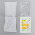 BAOFALI 3D Embossing Folder and Metal Die Set for Card Making,Embossing Template Paper Card Embossing Stencil for DIY Scrapbooking Photo Album Card Paper Craft Decoration 6.3" L x 4.5" W.(16x11.5cm)