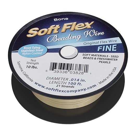Soft Flex 21 Strand Beading Wire - Fine 0.14 Diameter - 100 Feet Design Wire
