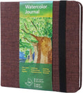 tumuarta Square Watercolor Journal, 5.5x5.5”, 140 LB, 300 GSM, Cotton Paper, Cold Press, 24 Sheets, 48 Pages, Watercolor Paper Notebooks for Use As Travel Sketchbooks Mixed Media Pad On The Go…