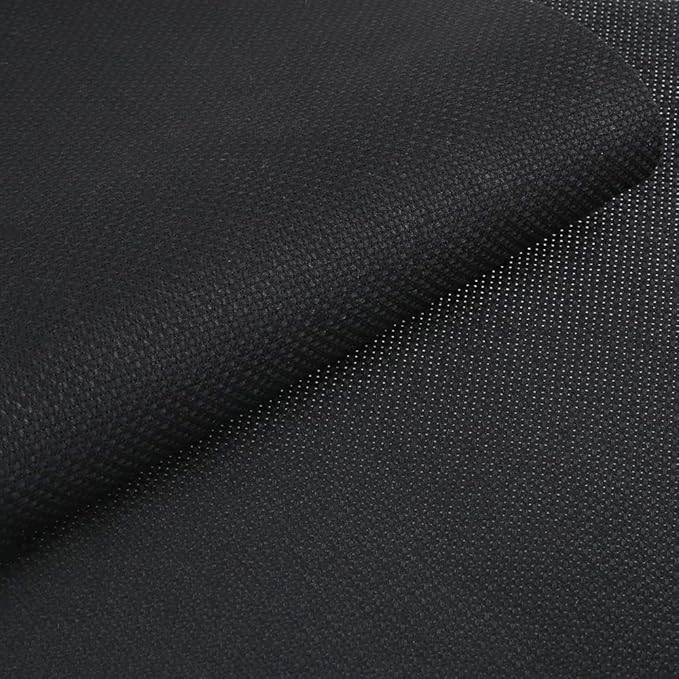Caydo 2 Pieces 14 Count Classic Reserve Aida Cloth Cross Stitch Cloth, 25 by 18-Inch Big Size, Black
