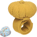 HARFINGTON Wrist Pin Cushions, Sewing Needle Pin Cushion Adjustable Strap with Elastic Strap Finger Ring Pincushions Fit All Wrist Sizes for Sewing Quilting Needlework DIY Crafts, Yellow/Blue