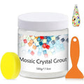 Mosaic Crystal Grout, Mosaics Tile Tools, Mosaic Tile Accessories – Essential for Handmade Grouting and Perfect for DIY Craft Projects (Translucent, 17.6oz)