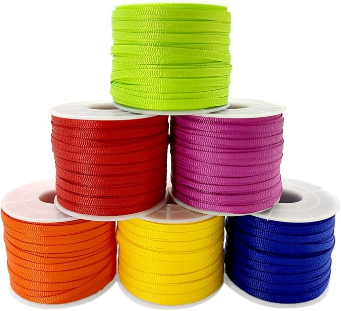1/8" Grosgrain Ribbon - 720 Yards Assorted Colors - 3mm Fabric - DIY Crafts, Balloons, Florists, Showers (Pack of 12)