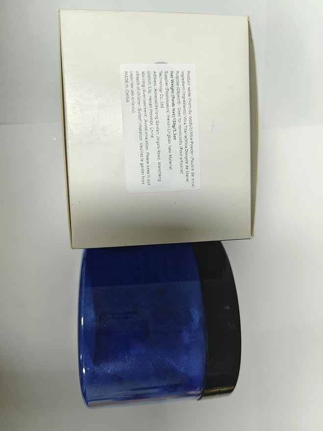Ceya Mica Powder, 5.3oz/ 150g Palace Blue Pearlescent Effect Colorant Pigment Powder for Epoxy Resin, Tumblers, Slime Bath Bomb, Soap Dye, Slime, Candle, Resin Crafting, Paint, Jewelry, Nail Polish