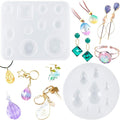 FUNSHOWCASE Cabochon Gemstone Silicone Mold for Resin Epoxy Jewelry Making, Cake Decoration, Cupcake Topper, Polymer Clay Craft