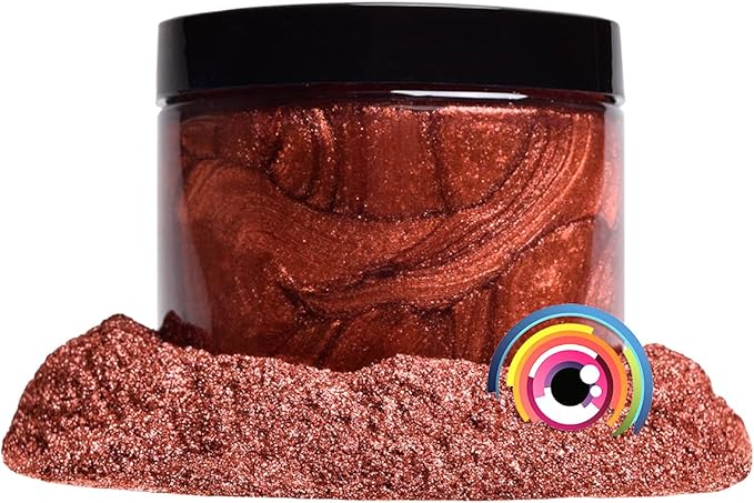 Eye Candy Pigments Premium Copper Mica Powder - Yasuya Copper (25gr) - for Epoxy, Resin, Soap, Paint, Woodworking, Acrylic Pouring, Bath Bombs, Fishing Lures - DIY Arts and Crafts Additive