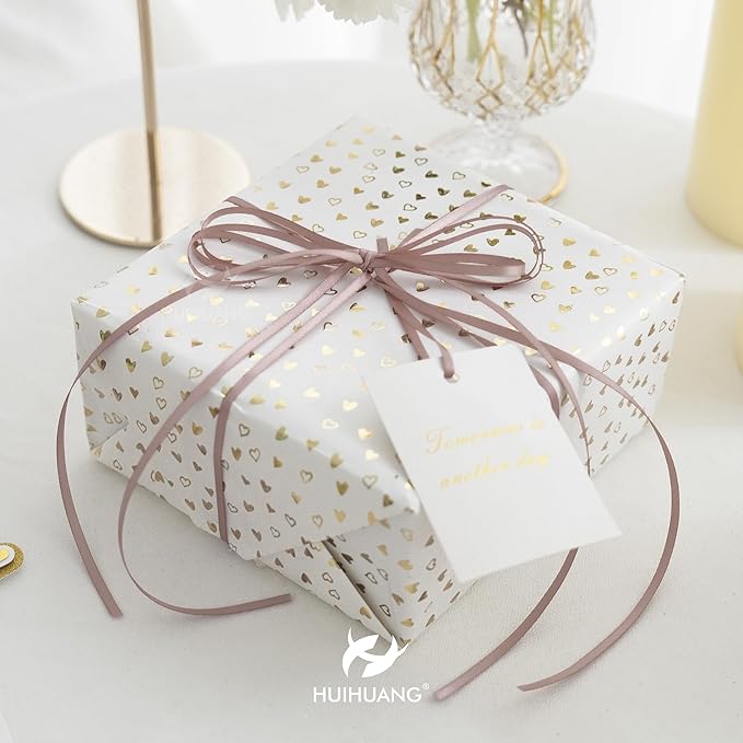 HUIHUANG Solid Color Satin Ribbon 1/8 inch x 100 Yards Roll Ribbon Double Faced for Crafts Gift Wrapping DIY Bows Wedding Invitation Card (Vanilla)