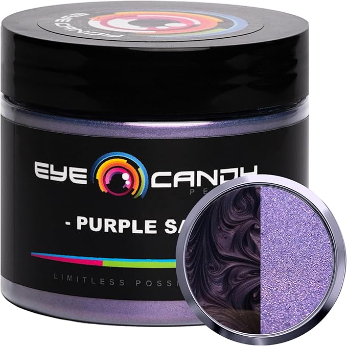 Eye Candy Pigments Premium Purple Mica Powder - Purple Sage (50gr) - for Epoxy, Resin, Soap, Paint, Woodworking, Acrylic Pouring, Bath Bombs, Fishing Lures - DIY Arts and Crafts Additive
