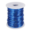 uxcell 12 Gauge / 2mm Anodized Aluminum Wire for Jewelry Craft Making, 102 Feet Bendable Flexible Wire for DIY Home Decor Gardening Sculpture, Dark Blue