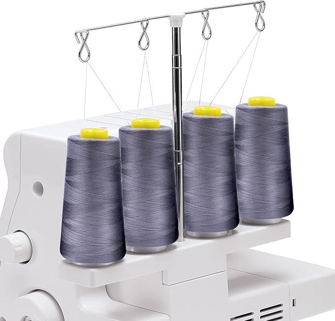 Tortoise 4 Cones of 3000 Yards Each Spool Thread for All Purpose, Serger, Overlock, Quilting, Sewing Machine - 100% Polyester - 40S/2 Ginger