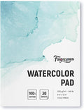 Fingraspuro Watercolor Paper Pad 9x12 Inch, 30 Sheets, 100% Cotton, Acid-Free, Cold Pressed, for Painting, Drawing, Art Journaling, Professional Artist Quality
