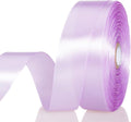 1 Inch Lilac Solid Satin Ribbon, 50 Yards Craft Fabric Ribbon for Gift Wrapping Floral Bouquets Wedding Party Decoration