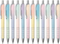 Gel Pens Fine Point 0.7mm Black Ink Gel Pen Retractable Cute Pens for Smooth Writing School Office Supplies, Pack of 12