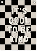 Kids Room Decor,Black and White Classroom Checkered Decor,Be Kind Inspirational Office Decor,Linen Canvas Wall Hanging Flag for Nursery Playroom Classroom 18x25 Inch