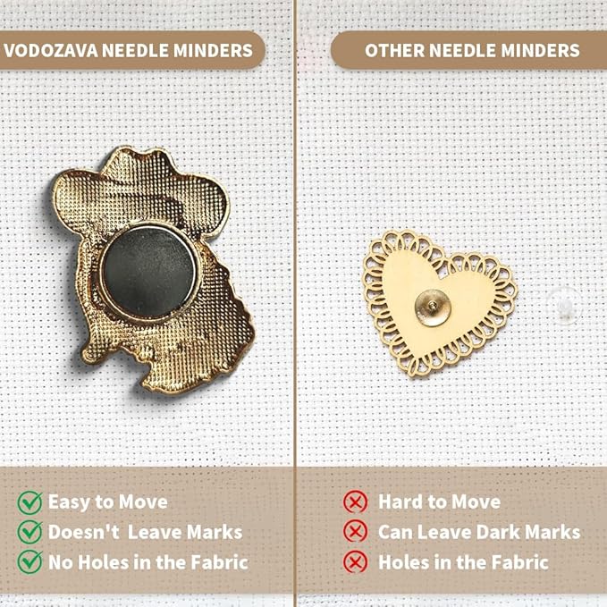 Needle Minder Magnet, Magnetic Needle Minder, Needle Minders Magnetic Cross Stitch Accessories, Magnetic Needle Holder, Life Tree, Butterfly, Cats, Owl, Heart (Garfield)