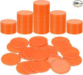 uxcell Plastic Poker Chips, Learning Counters Counting Counters Disk Marker Opaque Game Token for Game Play Math Counting