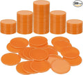 uxcell Plastic Poker Chips, Learning Counters Counting Counters Disk Marker Opaque Game Token for Game Play Math Counting