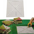 HONEYSEW Easy Half-Square Triangles Template Ruler for Sewing Quilting