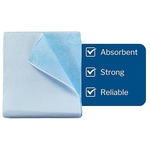McKesson Drape Sheets [50 Count] Disposable Stretcher Sheet for Bed, Massage, Exam, Medical, Tissue/Poly, Latex-Free, 40 x 90 in, Blue